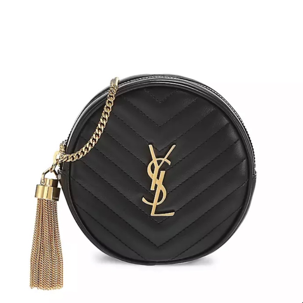 YSL Vinyle Baby Belt Bag in Quilted Leather